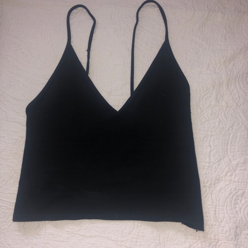 Black crop top